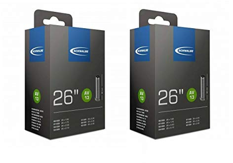 Schwalbe 2 x 26 Mountain Bike Inner Tubes 26x2.1 With Schrader/Car Valves