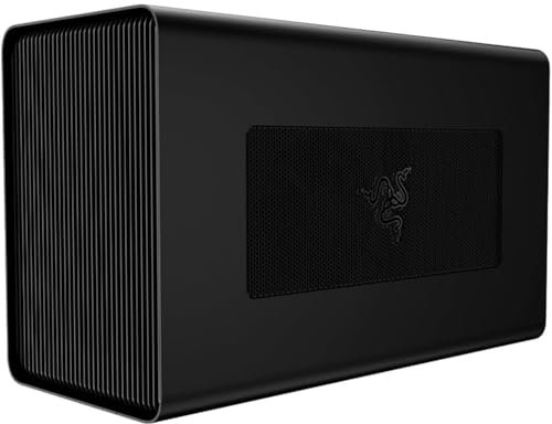 Razer Core X - Boîtier Graphique Externe - Carte jusqu'à 3 emplacements (Support Thunderbolt 3 ou Thunderbolt 4, Interne ATX 650W, 2X 8 Broches - 6 et 2 Broches PCI-E - connecteurs) Noir