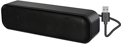 ZETIY Updated Computer Speaker, USB Powered Speaker for Desktop,Windows PC,Mac. Portable Mini Sound bar-Plug and Play with Volume Control and Mute Button (USB-C to USB Adapter Included)