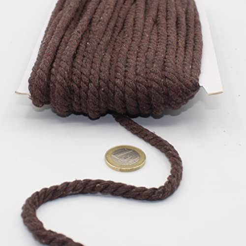 Cordino in cotone rotondo, 20 metri, 05 mm, corda intrecciata con anima in cotone naturale, ideale per fai da te, cucito, versatile 5 mm 10 fucsia