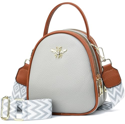 Leichte kleine Crossbody-Tasche, Umhngetasche fr Damen, elegant Tasche fr Handy und Geldbrse