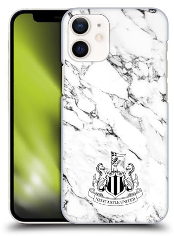 Head Case Designs Officially Licensed Newcastle United Football Club White Marble Crest Hard Back Case Compatible With Apple iPhone 12 Mini