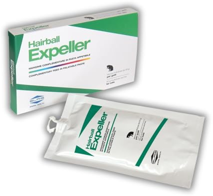 Hairball Expeller - Pasta Appetibile per Gatti 50 g - Favorisce l’Eliminazione dei Boli di Pelo - Con Malto d'Orzo, Olio di Fegato di Merluzzo e Vitamina E - Facile da Somministrare
