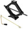 M.J COMFY-LIFE Scissor Jack Heavy Duty Car Jack Kit 85-380MM Steel Jack with Labor Saving Handle Portable Jack Tyre Repair Tool For Car SUV Van Black (2T)