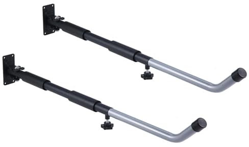 Baca de Techo Portaequipajes para Techo de automóvil, Soporte de Montaje en Pared, Capacidad de Carga de 75 kg, Apto para Tablas de Surf y Kayaks. Portabicicletas Techo para(Horizontal)
