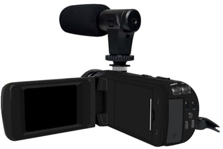 KIXZSAZ Cámara de vídeo Profesional 1080P, Ligera y portátil, Habilidades de videografía para Llegar a Nuevas Alturas dondequiera Que Vaya ABS fácil