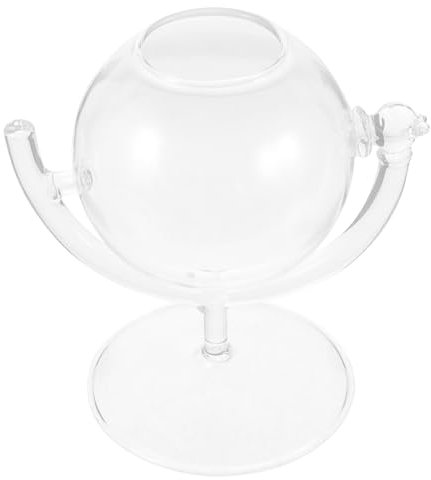 BESTYASH 1 pieza Copa de Forma de de Vidrio Transparente Diseño para Fiestas y Decoración para Restaurantes y Bares Resistente y Reutilizable