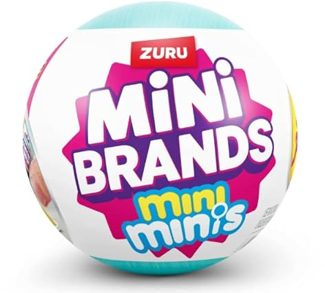 ZURU Mini Brands Mini Minis, colección de Cocina y Comida coleccionables, Llena la colección de Nevera, Bola Individual