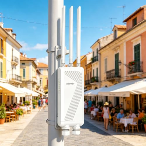 COMFAST BE3600 Amplificador de señal WiFi 7, Repetidor WiFi Exterior PoE