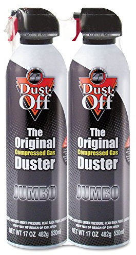 Dust-Off 17 oz Compressed Gas Duster, 2 Pack (DPSJMB2)