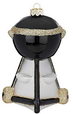 MAGIC Christbaumschmuck Weihnachtskugeln Figuren Glas mundgeblasen Weihnachtskugeln Weihnachtsschmuck Baumkugeln Baumschmuck, Kugelgrill, Glas, 11 cm, Figürlicher Glasschmuck