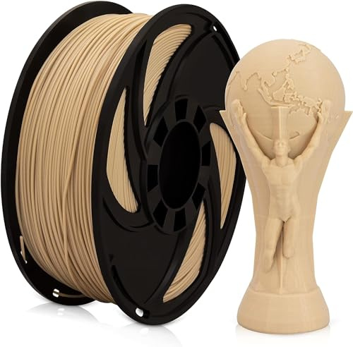 PETG Filament Imitated Wood Color - 1kg (2.2lb) 1.75mm Spool, 3D Printer Filament Compatible with Most FDM 3D Printers