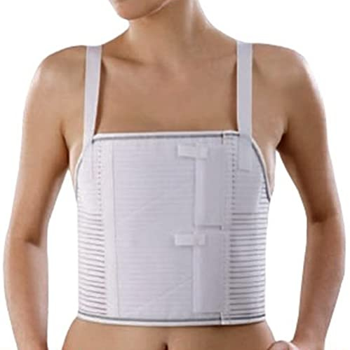 Orione Safte Fascia post operatoria toracica con bretelle e pannello h 27 cm BIANCO Size L
