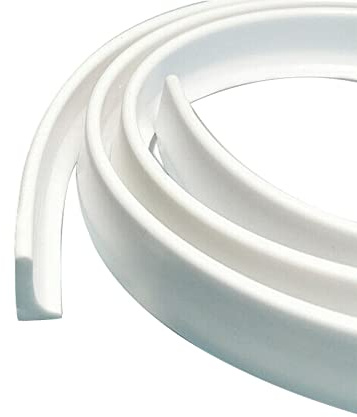 Striscia protettiva per doccia autoadesiva, flessibile, per porta della doccia, tagliabile, in silicone, per separazione a umido e secco (200 cm)