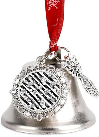 Campane natalizie con pompelmo al limone e pompelmo da appendere, campanelle a vento, campane artigianali per feste di Natale