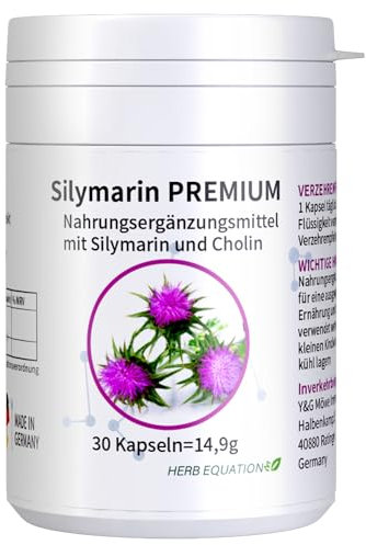 OLDELA SILYMARIN PREMIUM mit Cholin für deine Leber und Mariendistel (80% Silymarin) vegan und produziert in Deutschland