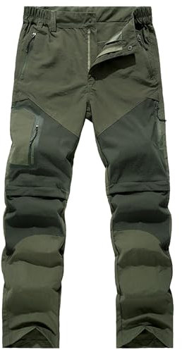 Wanderhose Herren Sommer Leicht Angenehm Wasserdicht Wanderhose Trekkinghose Stretch Atmungsaktiv Winddicht Schnell Trockend Softshellhose Zip Off Hose Abriebfest Weich Outdoor Hosen Taktische Hose