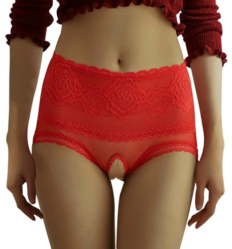 PINTUTU Tangas - Erotische UnterwäSche Damen Slip Mit öFfnung Damen Gstring Ouvert String Frau Desouses für Frauen Sexy Offener Schritt Sexy Thongs String Pantys Erotisch Offen