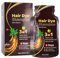 Dark Brown Hair Dye,Plant Extract Hair Dye Cream Lazy Botanical Bubble Gentle Coloring,Plant Based Dye Shampoo for Women Men as Gift for Valentine's Day,10Packs/Box