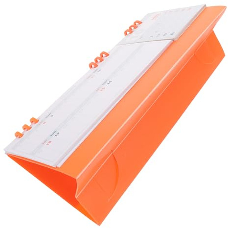 SHINEOFI Calendario del año académico calendario de citas planificador semanal planificador académico plegable Orange