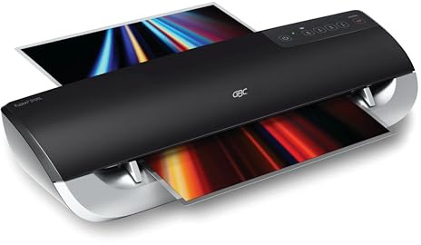GBC Thermal Laminator Machine, Fusion 3100L, 12 Inch, 1 Min Warm-up, 3-7 Mil, with 30 EZUse Laminating Pouches for Home, Office and Classroom, Black (1703076)
