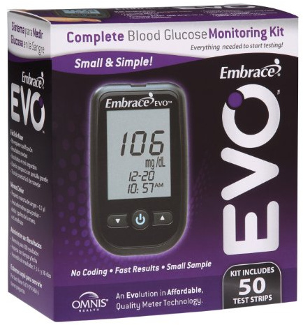 Embrace EVO Blood Glucose Meter All in One Starter Kit