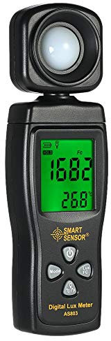 Tenlacum Mini Luxmètre numérique avec écran LCD - Luminomètre - Photomètre - Luxmètre - 0 à 200 000 lux