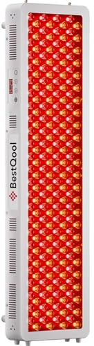 BestQool Red Light Therapy Device for Body, Face. 4 Wavelengths Full Body Near Infrared Therapy Lamp, Dual Chip 200 Elite Grade LEDs, High Power Red Light Panel at Home. 340W.