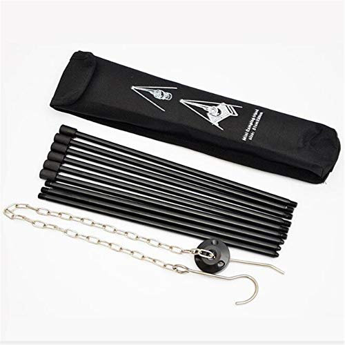 ETbotu equipo al aire libre, regalos para hombres y mujeres, trípode de cocina al aire libre, parrilla de cocina, fogata, pícnic, soporte para macetas colgantes de aleación