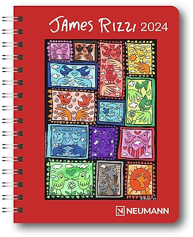James Rizzi 2024 - Diary - Buchkalender - Taschenkalender - Kunstkalender - 16,5x21,6: Diary