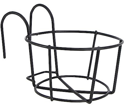 Toddmomy Iron Flower Stand Metal Planter Shelves Outdoor Indoor Wall Hanging Planter Pot Rustic Decor for Home