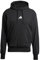 adidas Herren Essentials FEELCOZY French Terry Hoodie, Black/White, XL