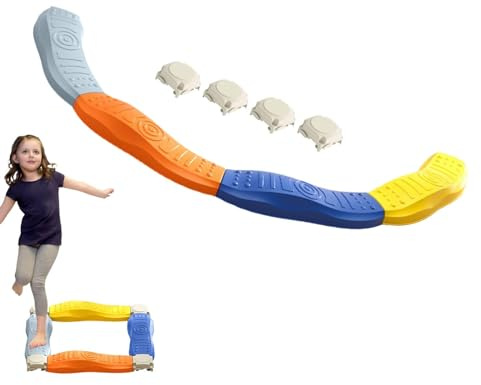 Poutre d'équilibre pour, jouet de jeu actif avec capteur, poutre d'obstacle empilable, stabilité améliorée, design texturé pour la motricité fine