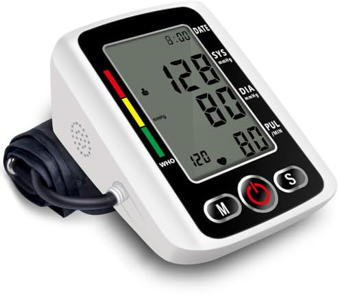Blood Pressure Machine, Blood Pressure Monitors with Dual User Mode 2 x 99 Memories, Upper Arm Blood Pressure Monitors, Blood Pressure Machine for Home Use (Cuff 22-32cm)