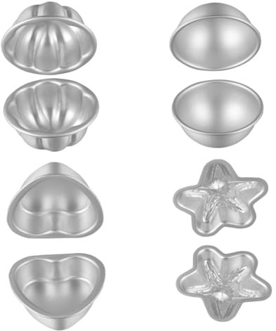 NUOBESTY Backwerkzeug-salzformen-set Aluminiumlegierungsformen für Cupcake-größe Sicher für Den Einsatz in Der Küche