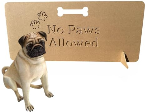 Wooden Stopper Barrier – Freestanding Dog Stopper for Stairs | Dog Barrier Gate | Portable Wooden Stopper | Puppy Gate for Stairs Indoor | No Drilling Required (30cm (H) x 60cm (W))