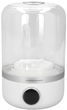 HGTRH Minilavadoras Portatiles, Mini Lavadora Ropa Interior para Artículos Pequeños como Ropa Interior Carga USB Rueda Ondulada