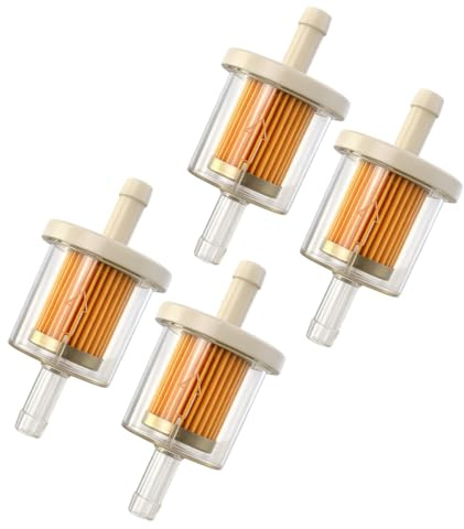 Yueeqian Motorcycle Inline Fuel Filter,4 PCS 8mm Small Benzinfilter