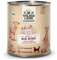 Wildes Land - Nassfutter für Hunde - Bio Rind - 6 x 800 g - Getreidefrei - Extra hoher Fleischanteil von 60% - 100% zertifizierte Bio-Zutaten - Beste Akzeptanz und Verträglichkeit