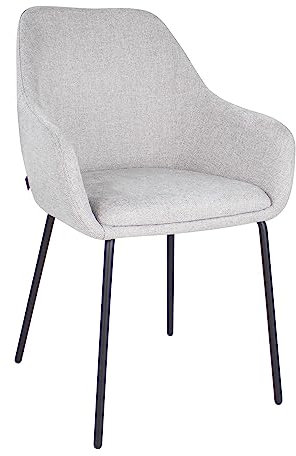 Kick Collection Esszimmerstühl Guus - Grau - Modern und Hochwertig - Strukturierter Stoff en Metall - Erhältlich in vielen Farben