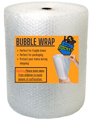 BrightPocket Small Bubble Wrap 300mm Air Bubbles Strong Quality Roll For Packaging Mailing & Shipping & Moving Made & Shipped From UK (300mm x 10m)