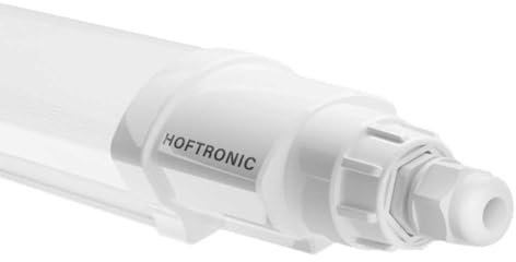 HOFTRONIC - Q-Series - LED Feuchtraumleuchte 60cm - IP65-18W 2160 Lumen - 4000K neutralweiß - IK08 - Verknüpfbar Schnellverbindung - Kellerleuchte, Feuchtraum Wannenleuchte