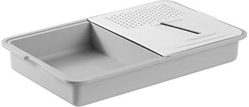 Multifunctional 6-in-1 Vegetable Slicer Manual Space-Saving Vegetable Cutting Board Anti-Slip Draining Basket