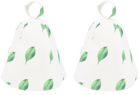 ACOGEDO Sauna Hat Set - Elastic, Breathable, and Heat Insulating Wool Polyester Sauna Caps, 2Pcs for Enhanced Steam Experience, Bath Accessories