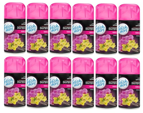 Fresh & More Lufterfrischer Nachfüller (12er Pack) 250ml, Vanille