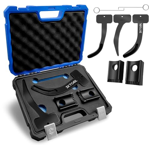 ZKTOOL 3.6 Pentastar Timing Tool Kit Compatible with Jeep Grand Cherokee VW Dodge Chrysler 3.6L Pentastar Engine,Camshaft Phaser Timing Chain Lock Tool Set, 10200A 10202 10369, Sponge Packing Box