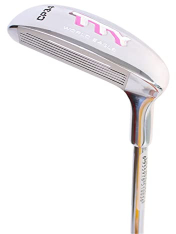Golfklubb Golf Dubbelsidiga putters för herrar och damer för nybörjare och avancerade (färg: rosa, storlek: 33,5 tum)