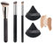 Pinceau Anti Cerne，3Pcs Pinceau Fond de Teint, Pinceau de Maquillage Professionnel pour Maquillage du Visage, Pinceau Fond De Teint Fluide aver 2 Choux de Poudre
