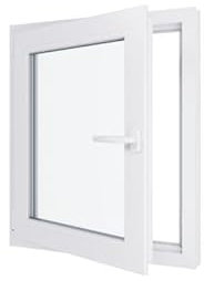 Ventana de PVC – Triple acristalamiento – Tirador izquierdo – blanco – 700 x 800 mm