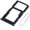 ExtKry SIM Karte Rahmen SIM Kartenfach für Huawei P30 lite Dual SIM Tray kartenhalter Original qualität Card Tray + SIM Pin (Schwarz)
